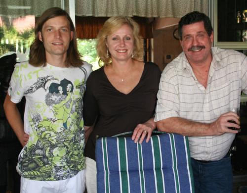 Dawid, Elsie and Paulus de Bruin her son.
