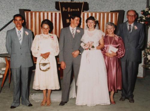 Dawie Jenkinson and Olive Potgieter`s wedding