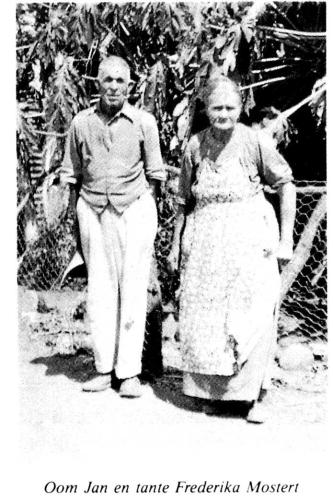 Jan en Frederika (Kruger) Mostert (Authors mom`s grandmother)