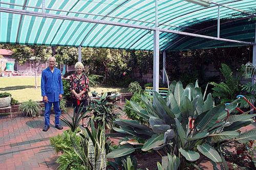 Japie and Hannetjie at their home in Pretoria