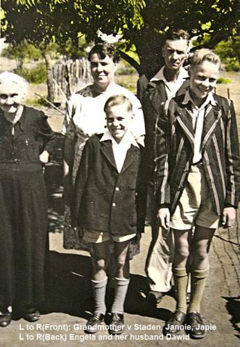 Japie, his brother Jan and grand parent