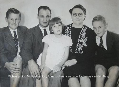 Michael vd Berg senior and family