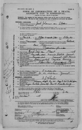 Death certificate