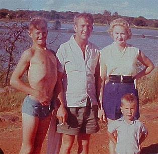 The author and his parents at Makwassie Dam1963